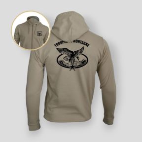 Sweatshirt com fecho de correr Troupes de Montagne - Light Sand - Summit Outdoor Lifestyle