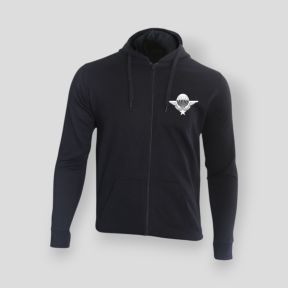 Felpa con zip Troupes Aéroportées France - Nero - Summit Outdoor Lifestyle
