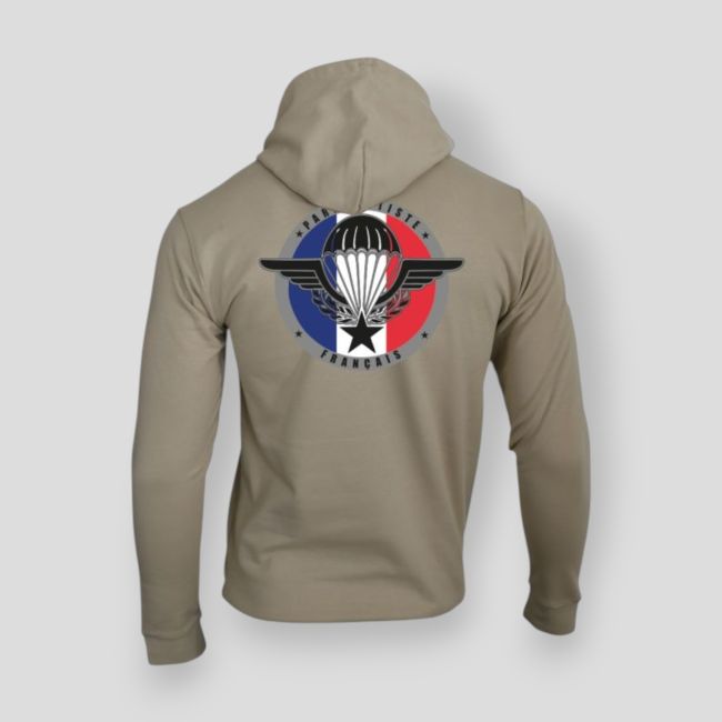 Sweatshirt mit Reißverschluss Luftlandetruppen Frankreich - Light Sand - Summit Outdoor Lifestyle