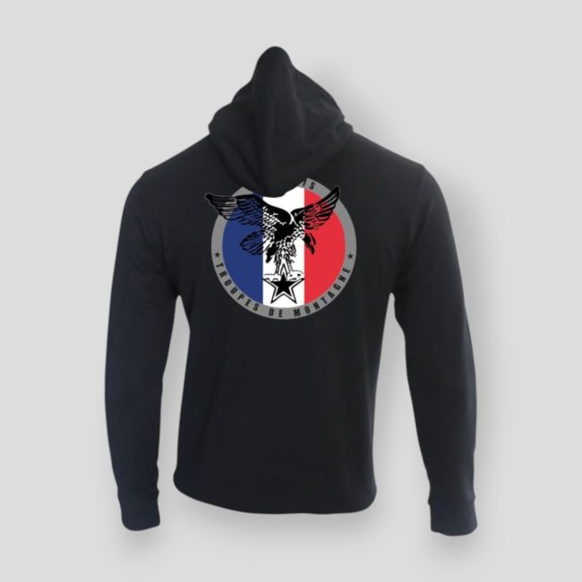 Bluza z zamkiem Wojska Górskie Francja - Czarny - Summit Outdoor Lifestyle