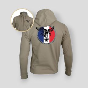 Sweatshirt met rits Bergtroepen Frankrijk - Light Sand - Summit Outdoor Lifestyle