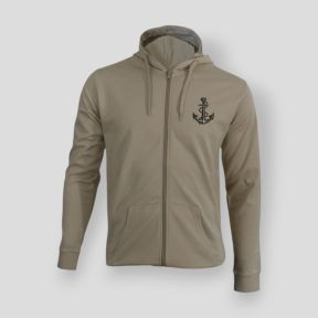 Sudadera con cremallera Troupes de Marine France - Light Sand - Summit Outdoor Lifestyle