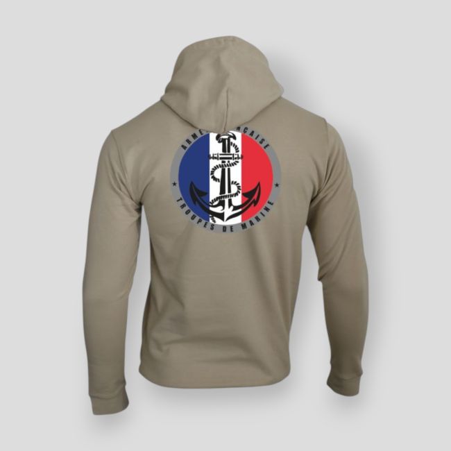 Bluza z zamkiem Troupes de Marine Francja - Light Sand - Summit Outdoor Lifestyle