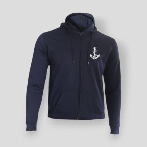 Felpa con zip Troupes de Marine Francia - Blu Navy - Summit Outdoor Lifestyle