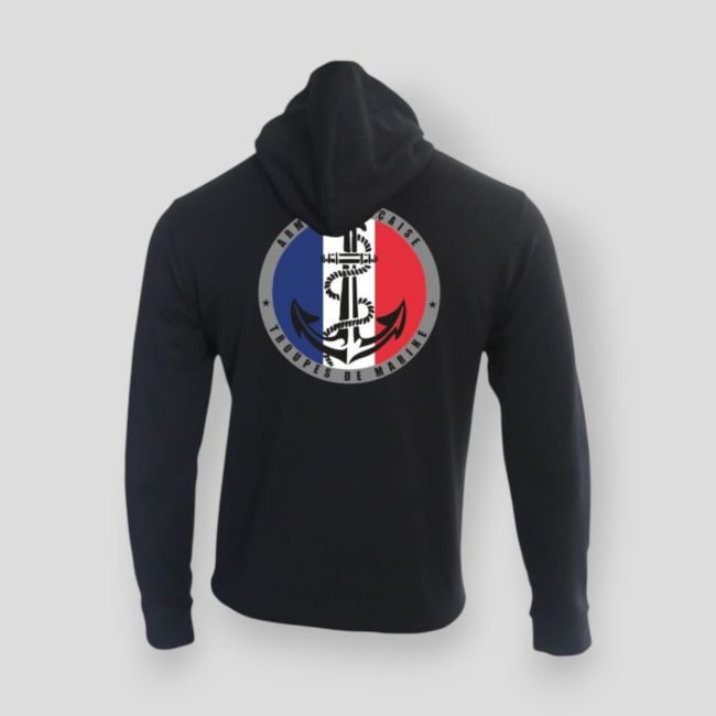 Sweatshirt mit Reißverschluss Troupes de Marine France - Marineblau - Summit Outdoor Lifestyle