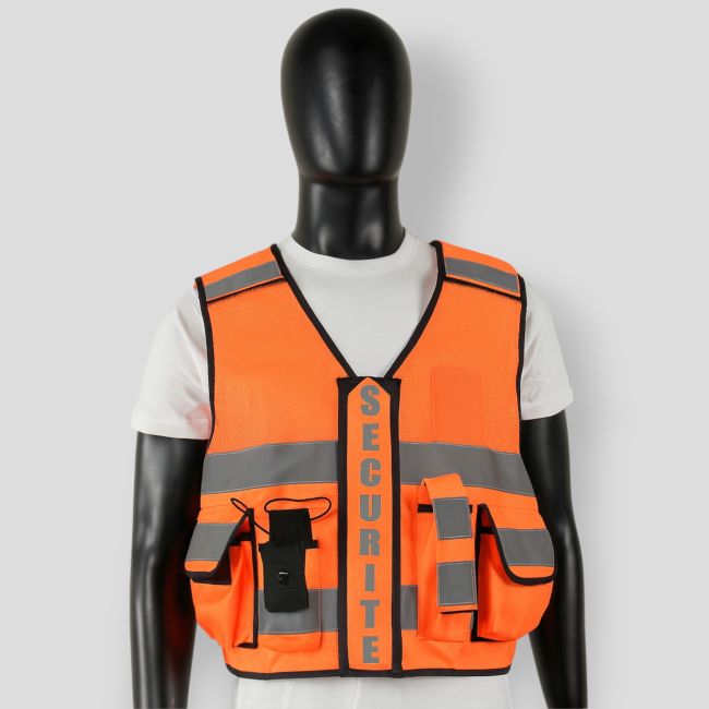 Thor Mesh Vest Particuliere Beveiliging - Oranje - VVS