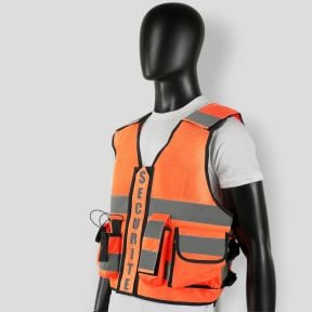 Gilet Thor Mesh Sécurité Privée - Orange - VVS