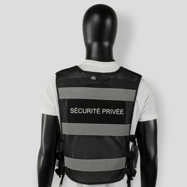 Colete Thor Mesh Segurança Privada - Preto - VVS