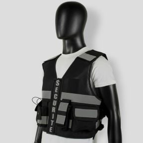 Gilet Thor Mesh Sicurezza Privata - Nero - VVS