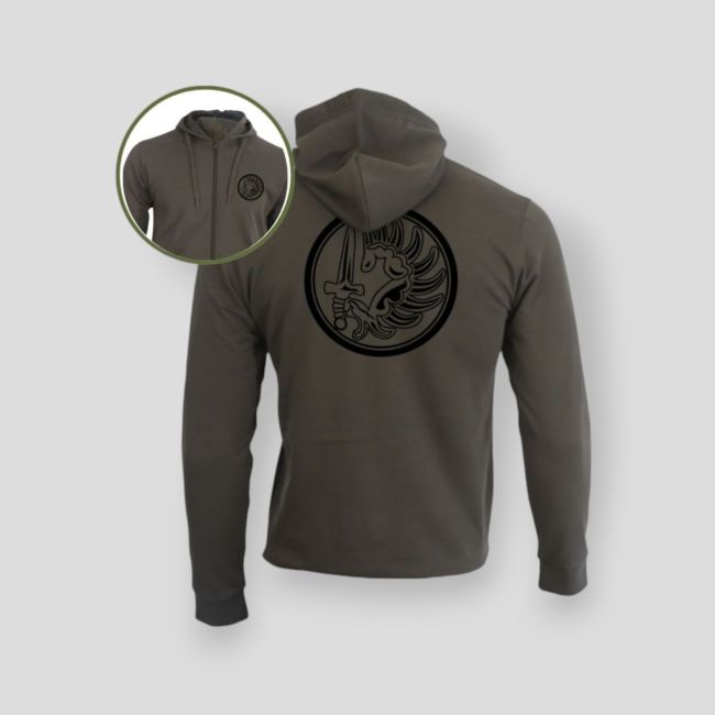 Sweat-shirt zippé Parachutiste Métro - Kaki - Summit Outdoor Lifestyle