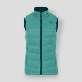 Omkeerbaar mouwloos damesvest - Smaragd/Mint - Highlander