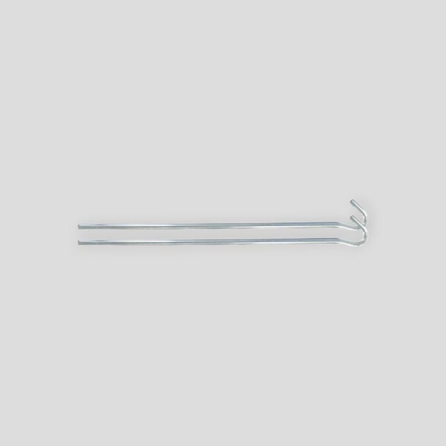 Set mit 100 Stahl-Zeltheringen 21,5cm - Highlander