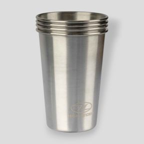 Set mit 4 Edelstahlbechern 500ml - Highlander