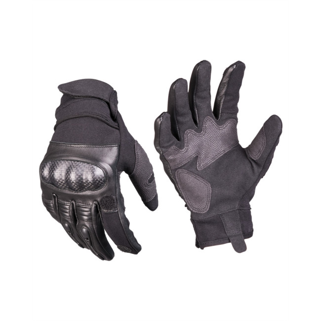Rękawice Tactical GEN.II skóra czarna - Miltec