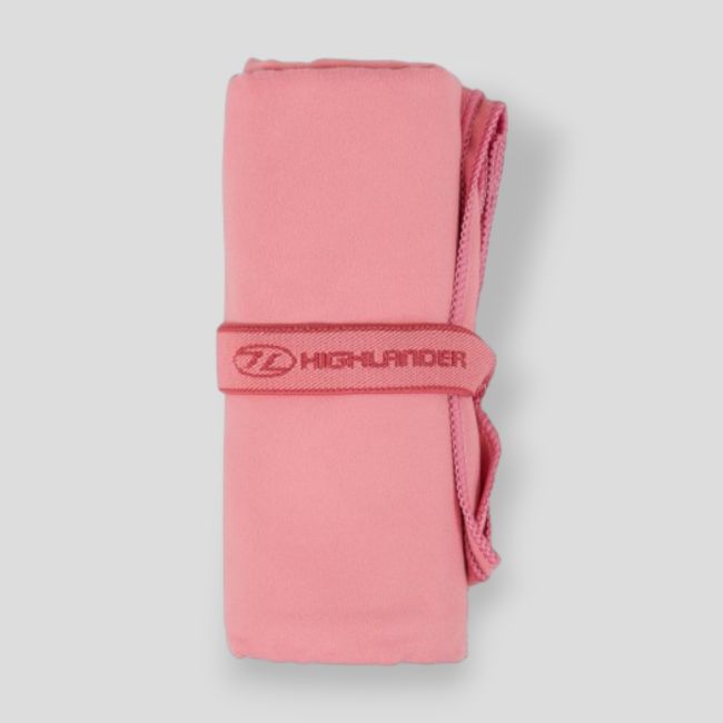 Toalha de microfibra macia 130x75cm - Rosa - Highlander Outdoor