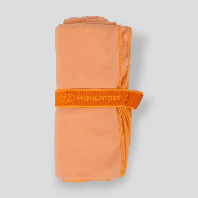 Asciugamano in microfibra morbida 80x40cm - Arancione - Highlander Outdoor