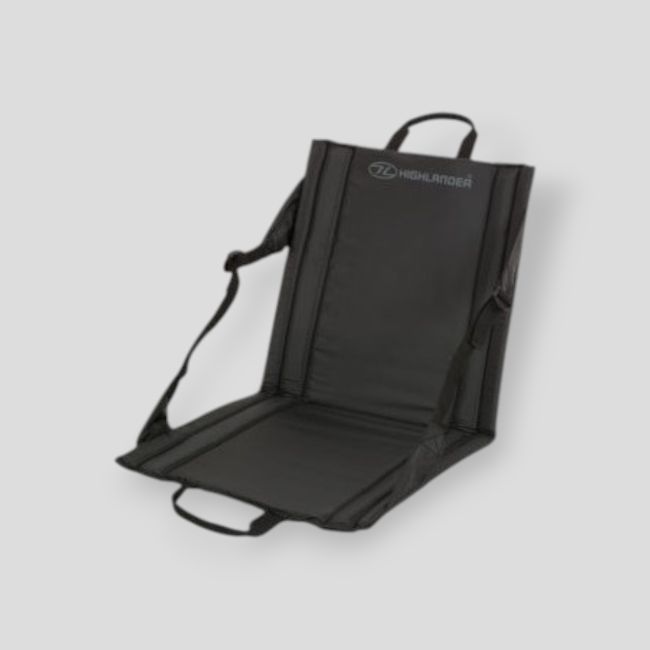 Klappbarer Außensitz 40x38cm - Schwarz - Highlander