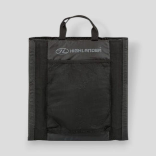 Siège pliable d'extérieur 40x38cm - Noir - Highlander