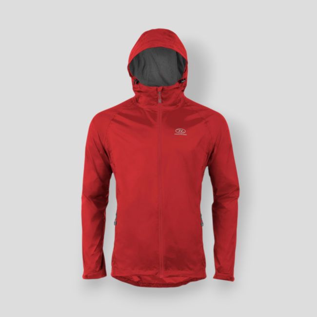 Chaqueta impermeable Stow & Go - Rojo - Highlander Outdoor