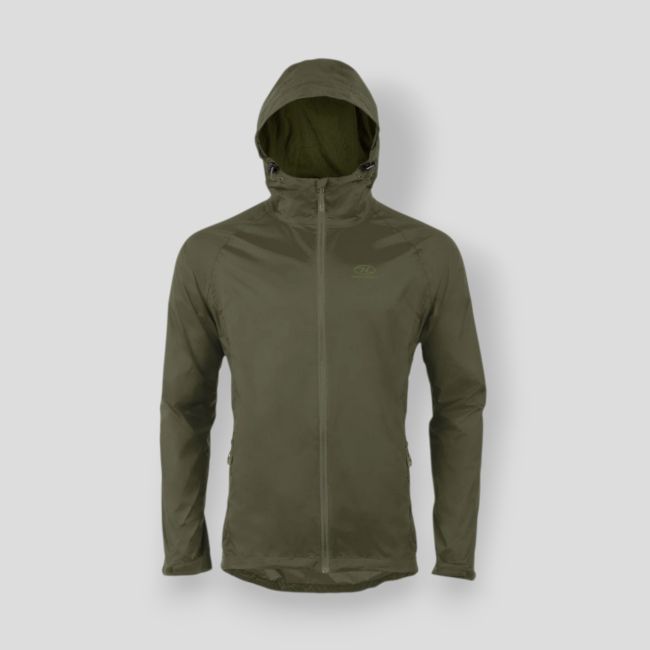 Wasserdichte Jacke Stow & Go - Olivgrün - Highlander
