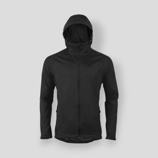 Wasserdichte Jacke Stow & Go V.2 - Schwarz - Highlander
