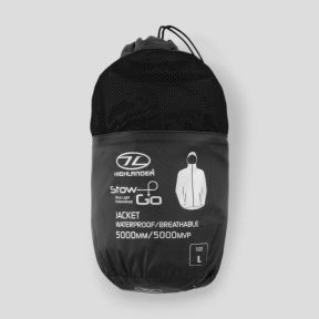 Giacca impermeabile Stow & Go V2 - Nero - Highlander Forces