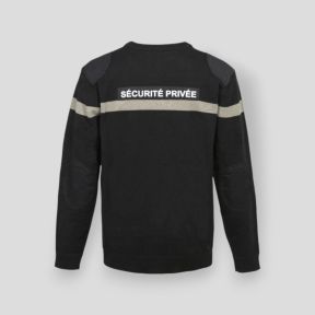 Jersey con banda gris Seguridad Privada EVO - Negro - CityGuard