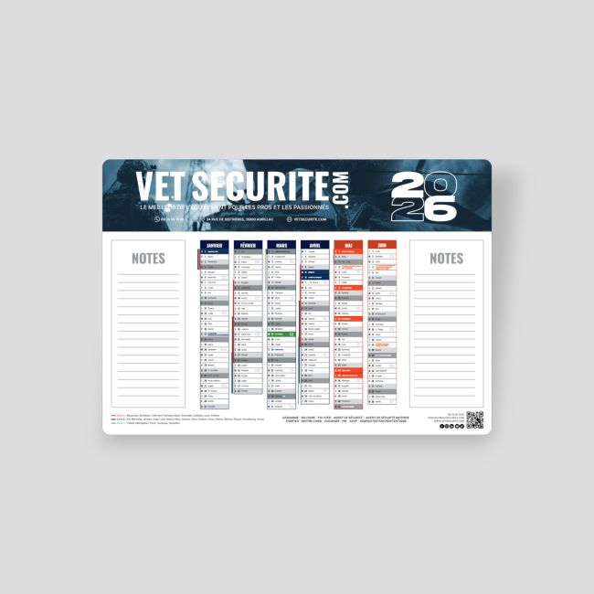 Kalender 2026 Format A5 VET SECURITE