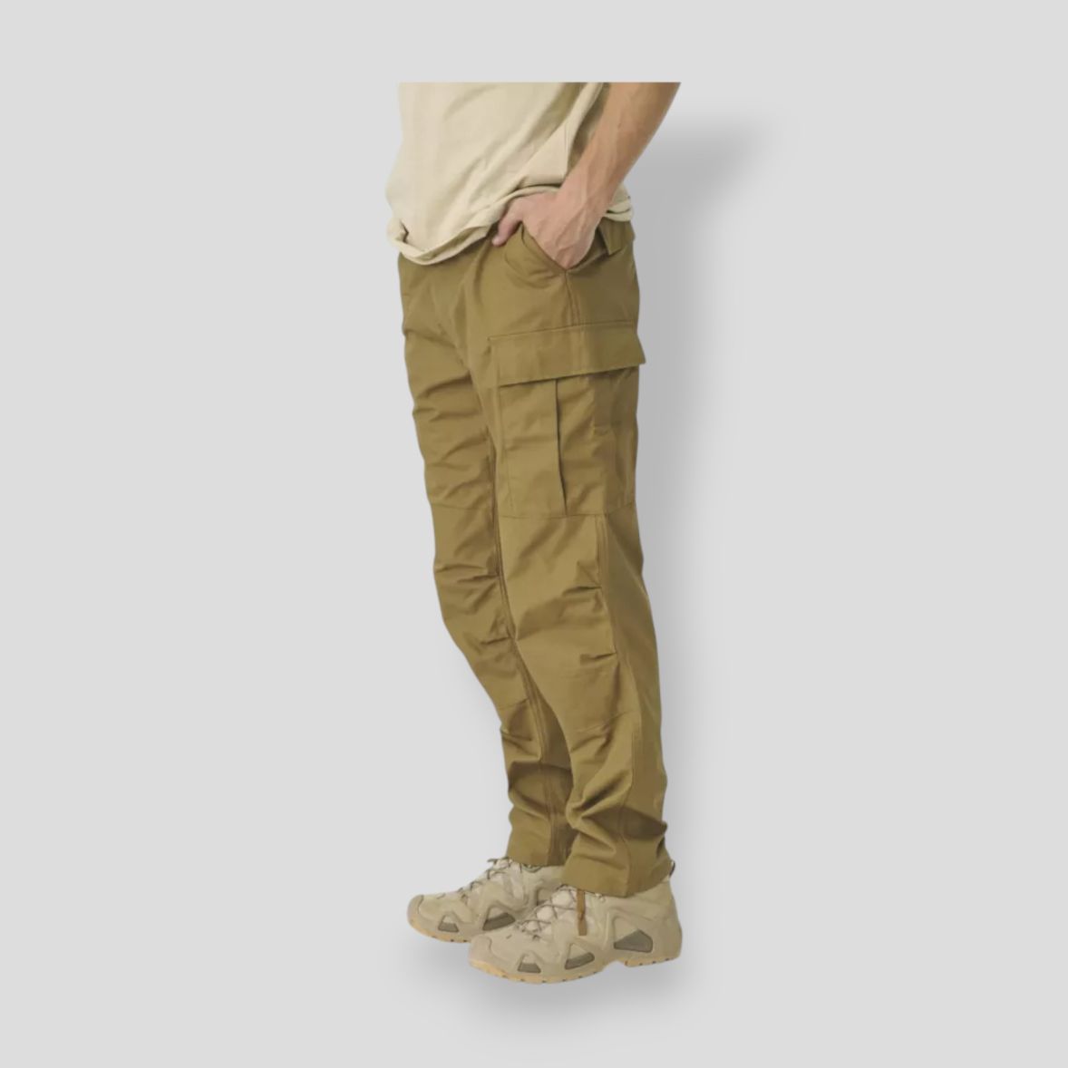 Helikon-Tex Hybrid Tactical Pants Mens Polycotton Ripstop Trousers Shadow Grey | UK - View #10