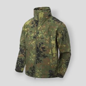 gunfighter jacket - shark skin windblocker - flecktarn - helikon