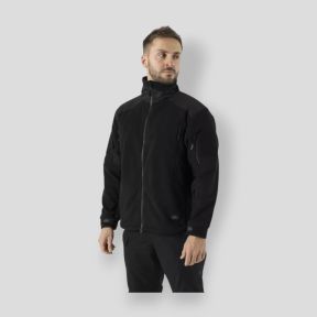 liberty jacket - double fleece - black - helikon