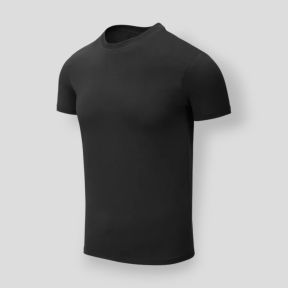 organic cotton t-shirt slim - black - helikon