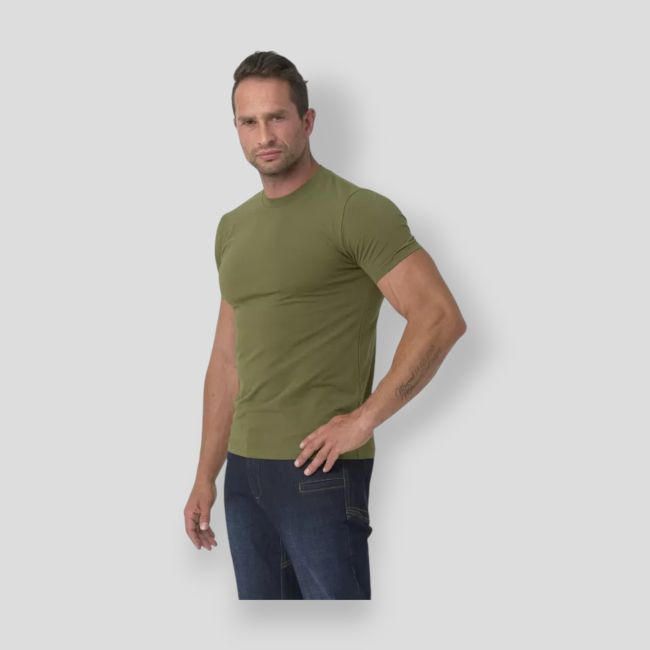 organic cotton t-shirt slim - u.s. green - helikon