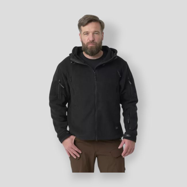 patriot jacket - double fleece - black - helikon