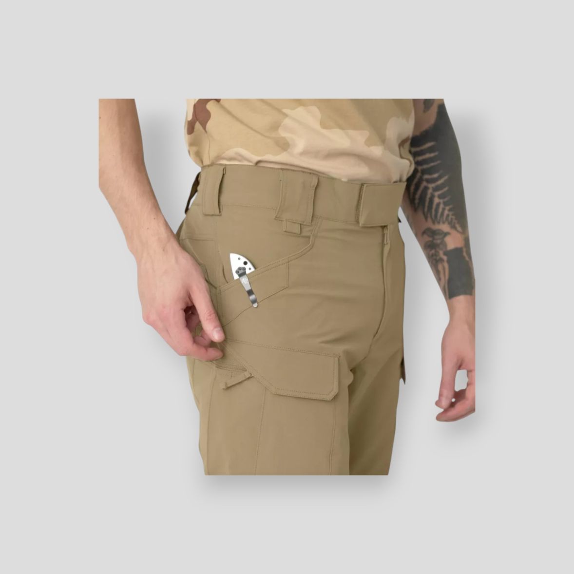 Spodnie Helikon Otp Outdoor Tactical Pants - Ash Grey / Black - Helikon - View #2