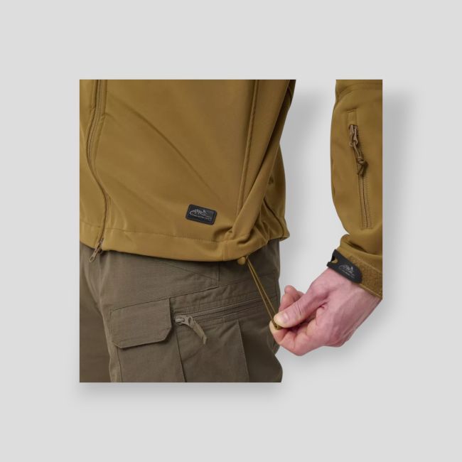 gunfighter jacket - shark skin windblocker - coyote - helikon