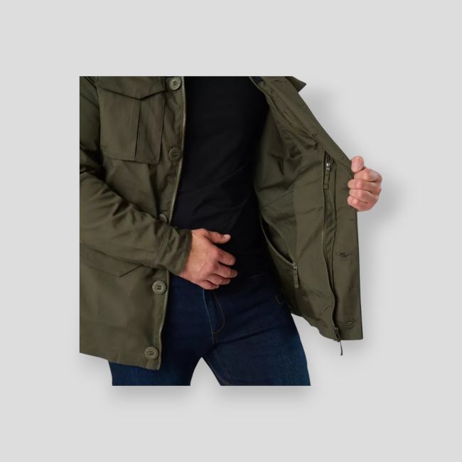 covert m-65® jacket - taiga green / black a - helikon