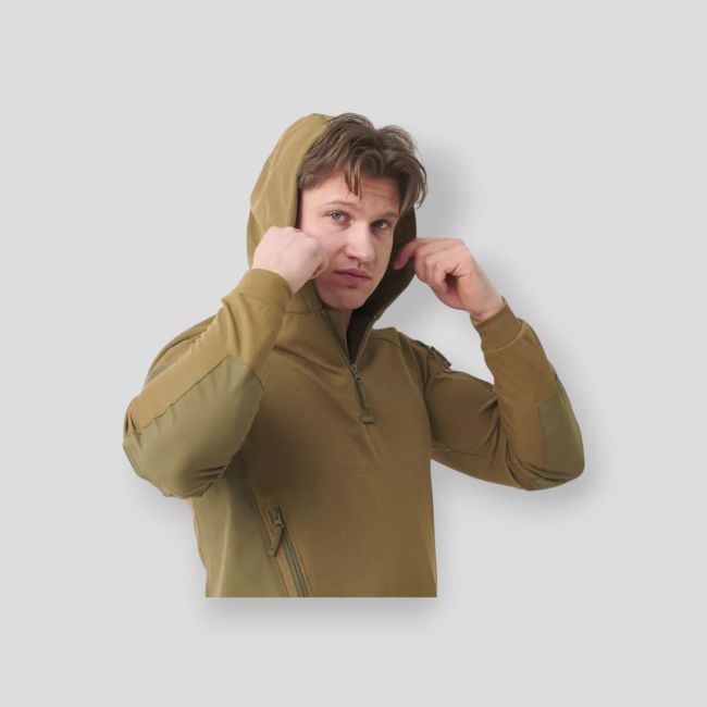 range hoodie - topcool - coyote/adaptive green - helikon