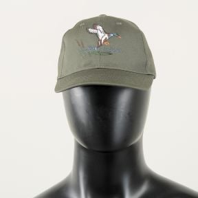 Casquette de chasse avec canard brodé - Kaki - Percussion