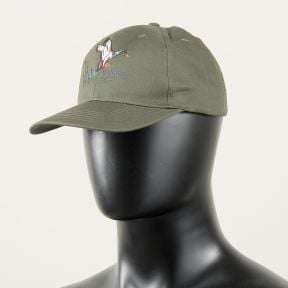 Casquette de chasse avec canard brodé - Kaki - Percussion