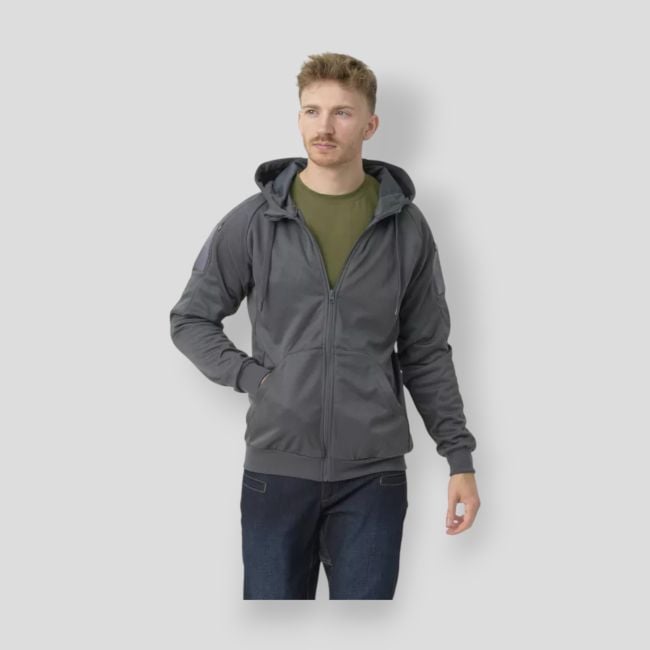 Bluza Urban Tactical Hoodie (Fullzip)® - Melange Black-Grey - Helikon