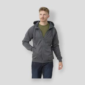 urban tactical hoodie (fullzip)® - melange black-grey - helikon