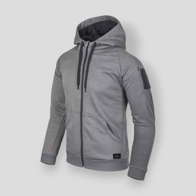 Urban Tactical Hoodie (Fullzip)® - Melange Grau - Helikon