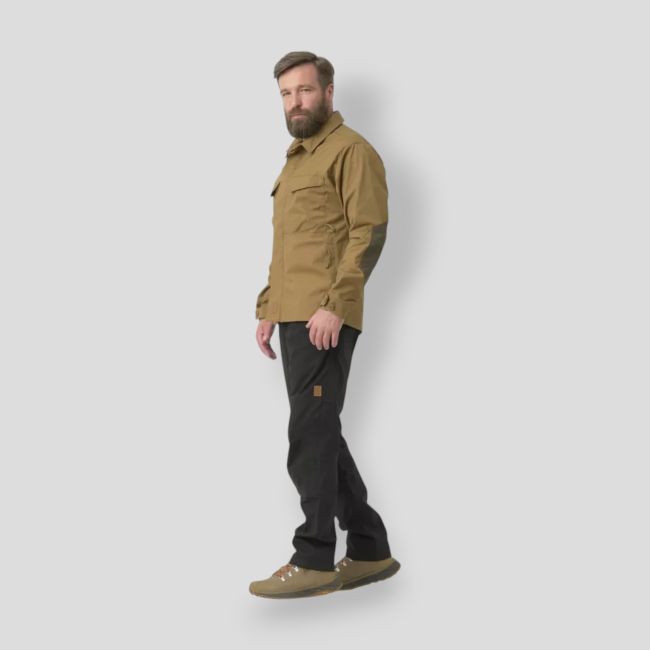 woodsman shirt® - coyote / taiga green a - helikon