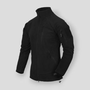 Alpha Tactical Jacke - Grid Fleece - Schwarz - Helikon