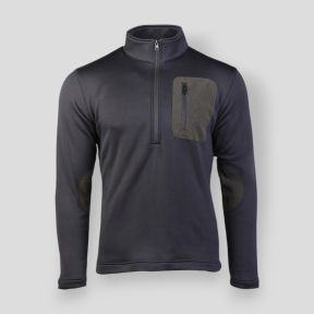 Pull-over avec 1/2 zip Thermo Fleece - Noir - Mil-Tec