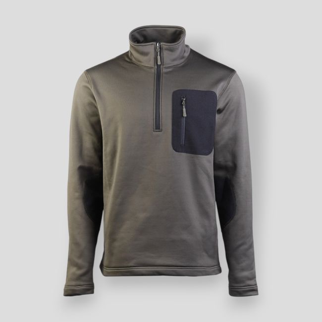 Sweter z zamkiem 1/2 Thermo Fleece - Olive - Mil-Tec
