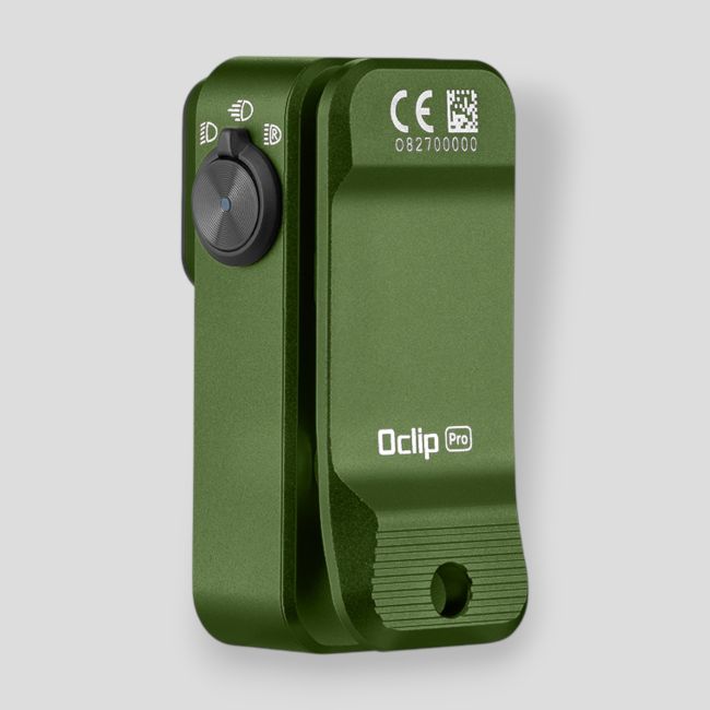Lampa do kamizelki taktycznej z czerwonym światłem (500 lumenów) Oclip Pro - Olive Green - Olight