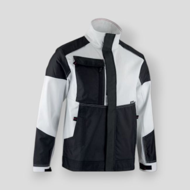 Colete bicolor stretch OPAQUE - Branco/Cinzento Noite - LMA