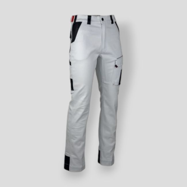 Pantalón multibolsillos stretch CRISTALLIN - Blanco/Gris Noche - LMA